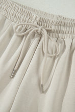 Load image into Gallery viewer, Light Blue Solid Color Puffy Loose Top Drawstring Shorts 2pcs Outfit
