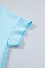 Load image into Gallery viewer, Myosotis Half Zip High Neck Tee Athleisure Short Set
