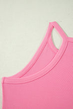 Load image into Gallery viewer, Sachet Pink Slim Tank Top Elastic High Waist Shorts 2pcs Outfit
