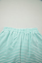 Load image into Gallery viewer, Pink Stripe Oversize Mock Neck Sweatshirt and Shorts Set
