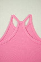 Load image into Gallery viewer, Sachet Pink Slim Tank Top Elastic High Waist Shorts 2pcs Outfit
