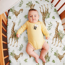 Load image into Gallery viewer, Elastic Printed Fitted Sheet for Baby Cradle &amp; Changing Table
