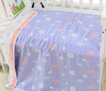 Load image into Gallery viewer, Pure Cotton 6-Layer Baby Bath Towel Blanket, 110cm
