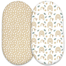 Load image into Gallery viewer, Elastic Printed Fitted Sheet for Baby Cradle &amp; Changing Table
