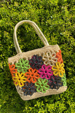 Load image into Gallery viewer, Hand Made Flower Power Tote
