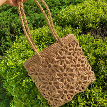 Load image into Gallery viewer, Hand Made Muted Floral Tote
