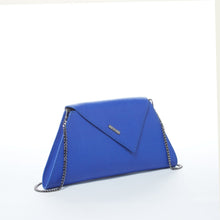 Load image into Gallery viewer, Leather Clutch Bag Evening Purse Cobalt Blue Unique Women's Handbag
