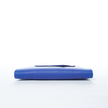 Load image into Gallery viewer, Leather Clutch Bag Evening Purse Cobalt Blue Unique Women's Handbag
