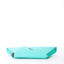 Load image into Gallery viewer, Leather Clutch Bag Turquoise Evening Purse Unique Women's Handbag
