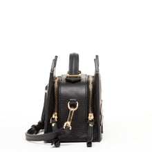 Load image into Gallery viewer, Leather Cat Bag Black Crossbody Purse
