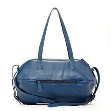 Load image into Gallery viewer, Leather Satchel Bag Blue Shoulder Purse Women's Handbag
