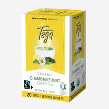 Load image into Gallery viewer, Chamomile Mint Green Tea w. Citrus Organic Fairtrade 20ct
