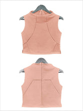 Load image into Gallery viewer, Cantaloupe Coral Victoria Crop Top
