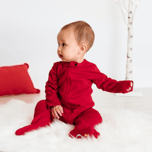Load image into Gallery viewer, footie | scarlet red
