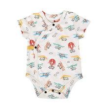 Load image into Gallery viewer, short bodysuit | flying pigs
