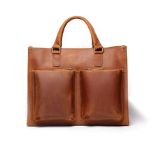 Load image into Gallery viewer, The Dagmar Leather Briefcase | Vintage Leather Messenger Bag
