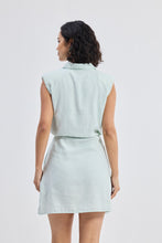 Load image into Gallery viewer, Drawstring Shirt Dress in Stripes
