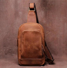 Load image into Gallery viewer, Erling Leather Sling Bag | Crossbody Leather Pack
