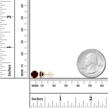 Load image into Gallery viewer, 2.00 CTW Natural Red Garnet Stud Earrings in 14K Yellow Gold - Handcrafted USA
