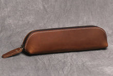Load image into Gallery viewer, The Paavo Leather Pen Case | Leather Makeup Pouch
