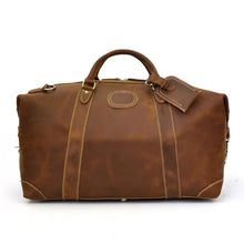 Load image into Gallery viewer, The Eira Duffle Bag | Vintage Leather Weekender
