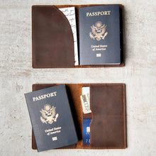 Load image into Gallery viewer, Priam Handmade Leather Passport Cover
