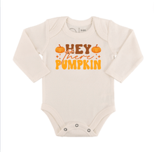 Load image into Gallery viewer, graphic bodysuit | hey there pumpkin (long sleeve)

