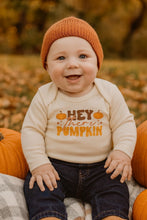 Load image into Gallery viewer, graphic bodysuit | hey there pumpkin (long sleeve)

