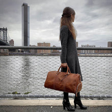 Load image into Gallery viewer, The Dagny Weekender | Large Leather Duffle Bag
