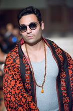 Load image into Gallery viewer, OM Namah Shivay Handwoven Silk Shawl

