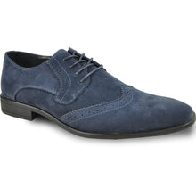 Load image into Gallery viewer, BRAVO Men Dress Shoe KING-3 Wingtip Oxford Shoe Blue
