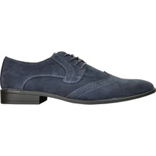 Load image into Gallery viewer, BRAVO Men Dress Shoe KING-3 Wingtip Oxford Shoe Blue
