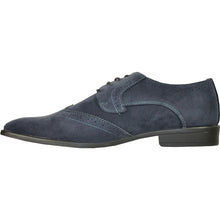 Load image into Gallery viewer, BRAVO Men Dress Shoe KING-3 Wingtip Oxford Shoe Blue
