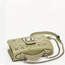 Load image into Gallery viewer, Small Leather Crossbody Bag Sage Green Purse
