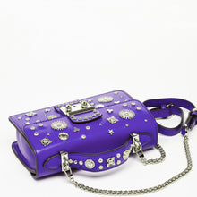 Load image into Gallery viewer, Studded Small Leather Crossbody Bag Royal Blue Purse  Women's Handbag
