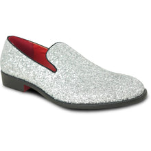 Load image into Gallery viewer, BRAVO Men Dress Shoe PROM-8 Loafer Shoe for Prom &amp; Wedding Silver
