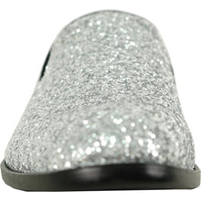 Load image into Gallery viewer, BRAVO Men Dress Shoe PROM-8 Loafer Shoe for Prom &amp; Wedding Silver
