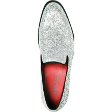 Load image into Gallery viewer, BRAVO Men Dress Shoe PROM-8 Loafer Shoe for Prom &amp; Wedding Silver
