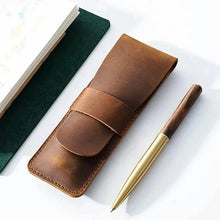 Load image into Gallery viewer, Paiman Leather Pen Holder | Handmade Leather Fountain Pen Pouch
