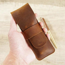 Load image into Gallery viewer, Paiman Leather Pen Holder | Handmade Leather Fountain Pen Pouch
