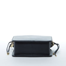 Load image into Gallery viewer, Leather Bucket Bag Black Purse Drawstring Design Medium Size Bag
