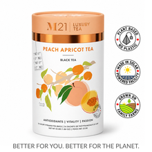Load image into Gallery viewer, Peach Apricot Luxury Black Tea
