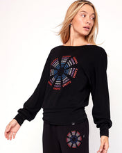 Load image into Gallery viewer, Karma Graphic Viscose Blend Long Sleeve Top
