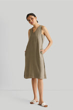 Load image into Gallery viewer, Reading Tea Leaves Dress in Dark Olive
