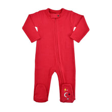Load image into Gallery viewer, footie | scarlet red
