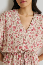 Load image into Gallery viewer, Relaxed Drawstring Floral Dress
