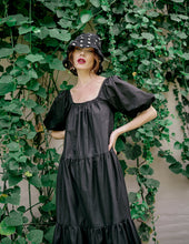 Load image into Gallery viewer, ROSEMARY Cotton Prairie Dress, in Black
