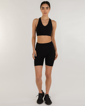 Load image into Gallery viewer, Hybrid Fleece Biker Shorts High Waist 6"

