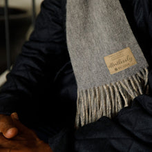 Load image into Gallery viewer, PURPOSEFUL SCARF | OATMEAL + STEEL
