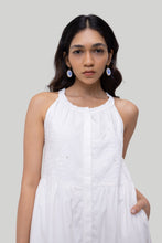 Load image into Gallery viewer, Sleeveless embroidered tiered maxi dress
